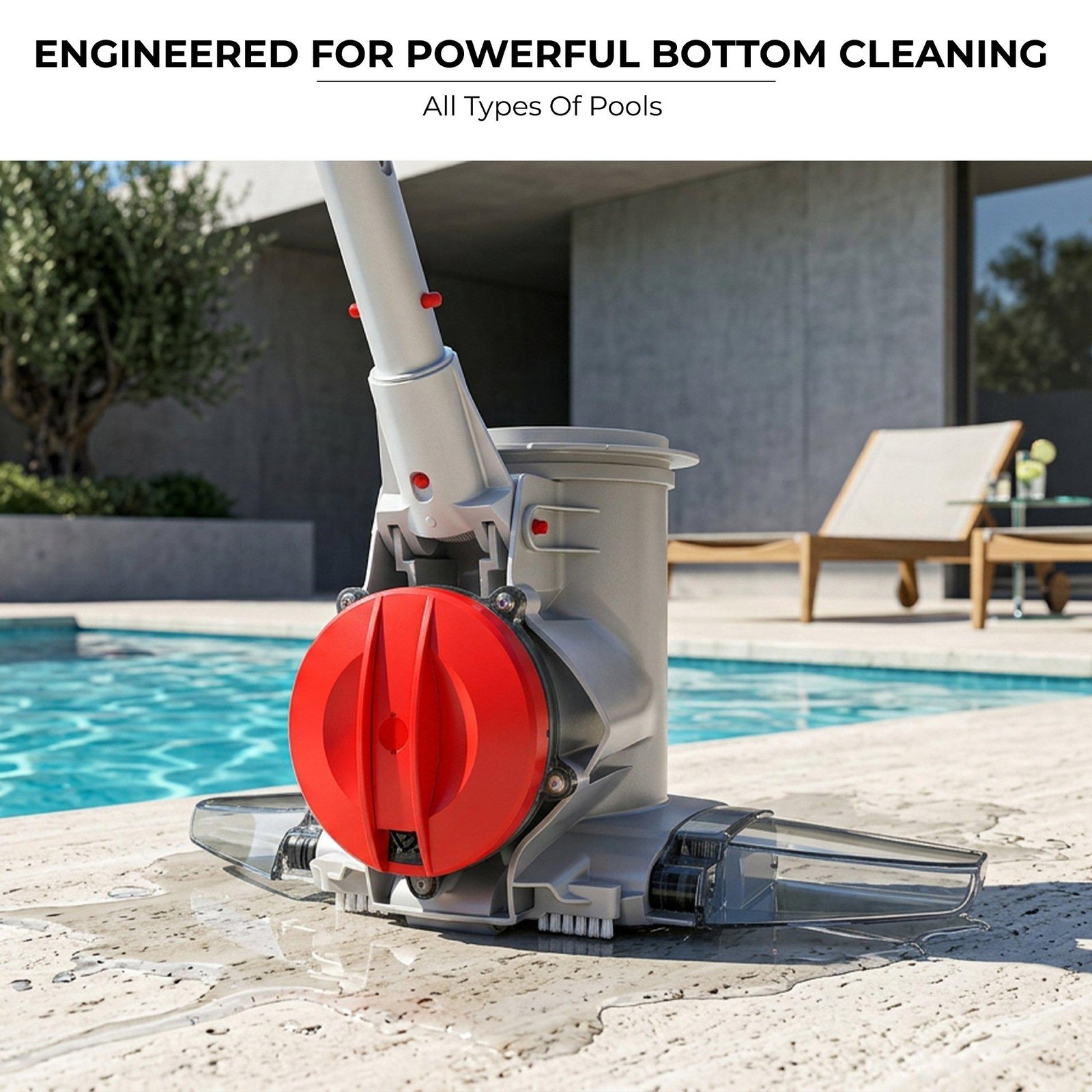 Voltera 90 Cordless Rechargeable Heavy Duty Handheld Pool Vacuum Cleaner with