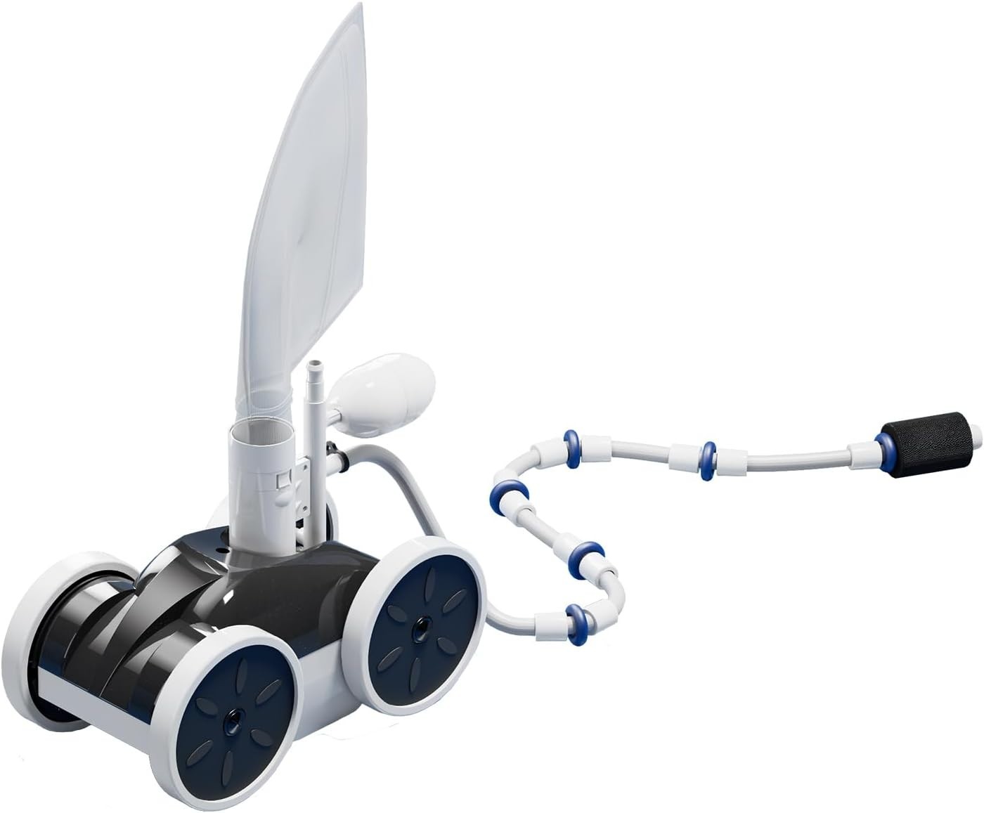 Upgrade Your Pool with Hydraulic 4-Wheel Pressure Side Sweeper – High Efficiency