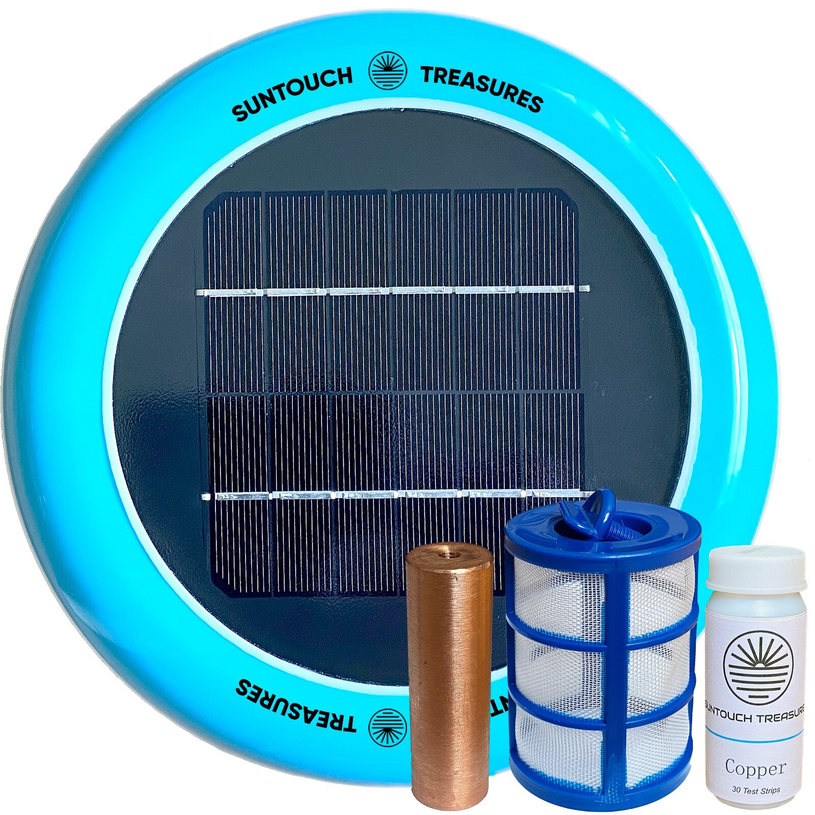 NEW – SUNTOUCH TREASURES Solar Pool Ionizer -Floating Water Cleaner and Purifier