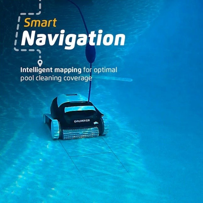 Dolphin Explorer E20 for Pools up to 33FT in Length 16-in Robotic Pool Vacuum