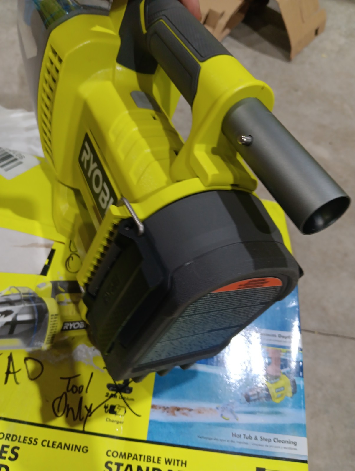 RYOBI PCL780B 18V Handheld Pool Vacuum Cleaner – Tool Only, *READ* NO FILTER!