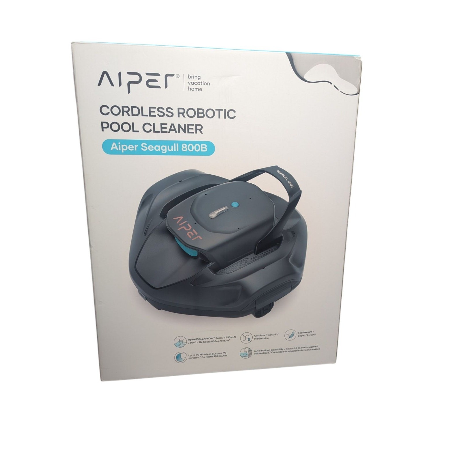 AIPER Seagull 800B Cordless Robotic Pool Cleaner ZT2001 Dark Gray New/Sealed