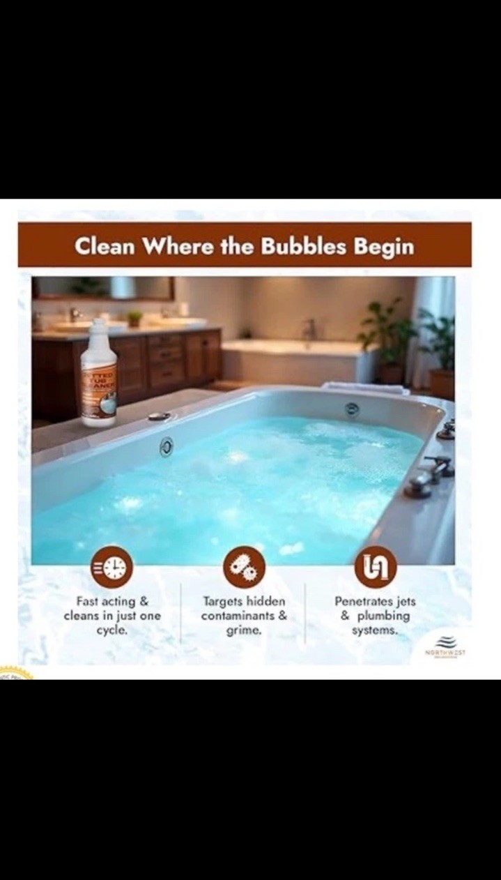 Northwest Spa Jet Cleaner for Hot Tub $ Jetted Tubs 1 Year Supply 32oz
