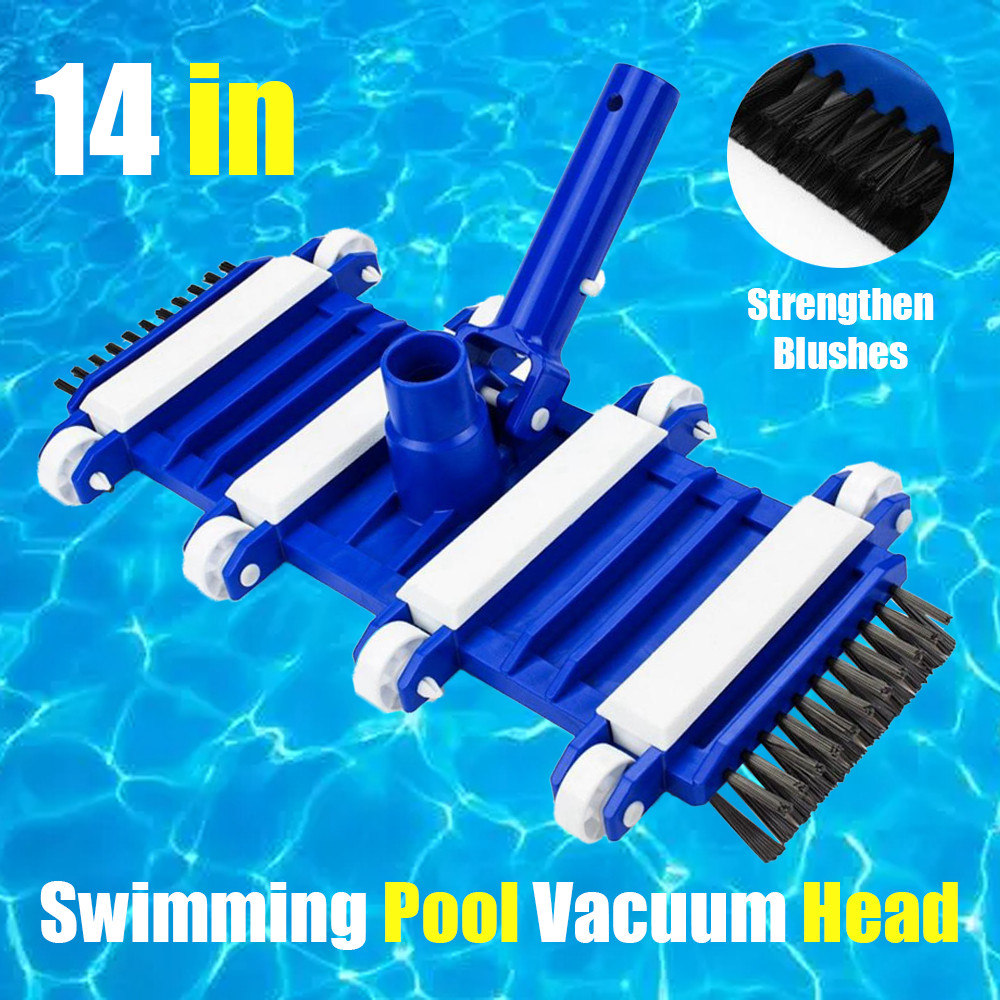 14″ Flexible Swimming In-Ground Pool Vacuum Head with Swivel Hose Connection US