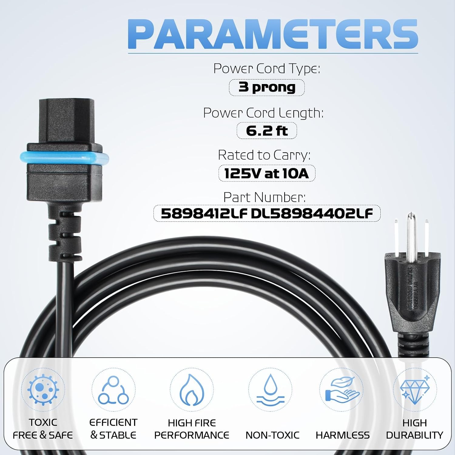 Maytronics Dolphin Compatible 58984402L Power Cord for Pool Cleaner Supply