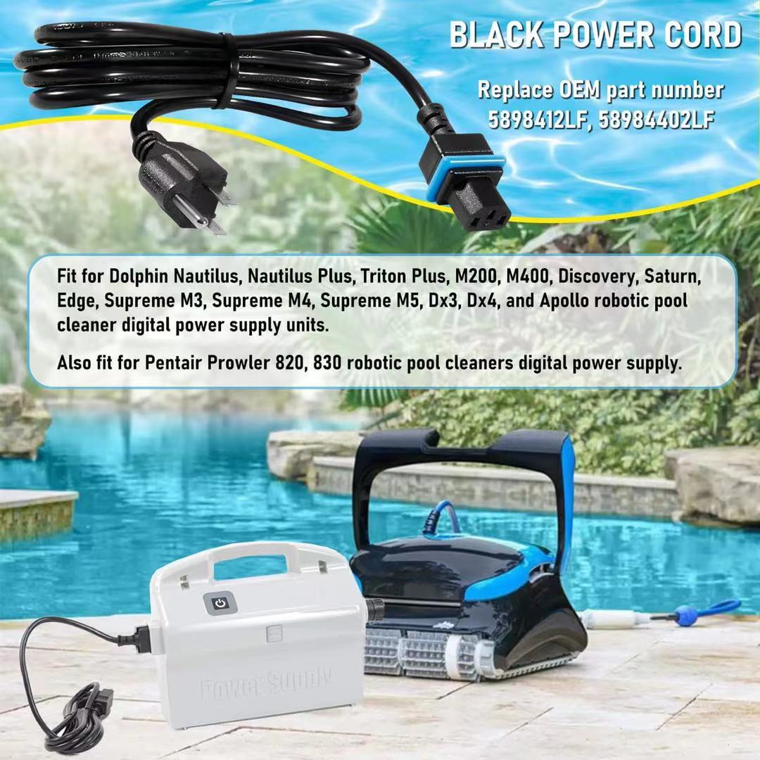 58984402L Power Cord for Maytronics Dolphin Pool Cleaners Power Supply Devices