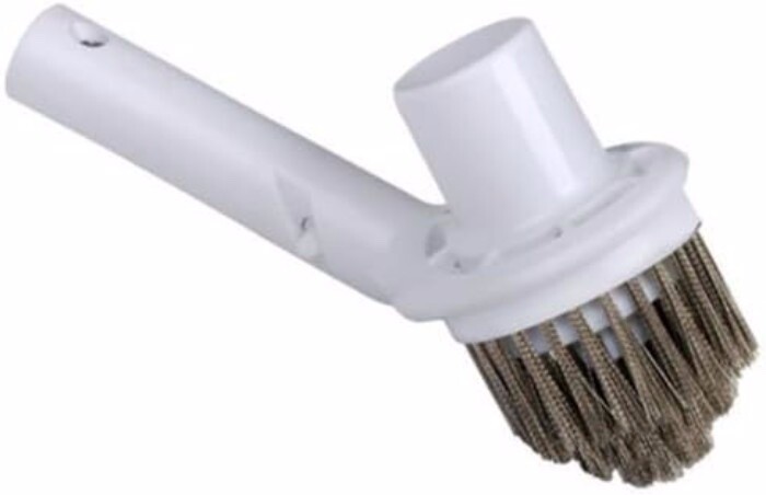 Pool Spa Corner Vacuum Combo Vac Brush w/Stainless Steel Bristles for Algae