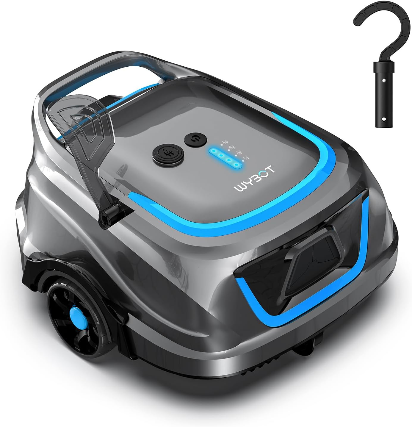 WYBOT A1 Robotic Pool Cleaner – Dual-Layer Filtration, Strong Suction, 130 Mins