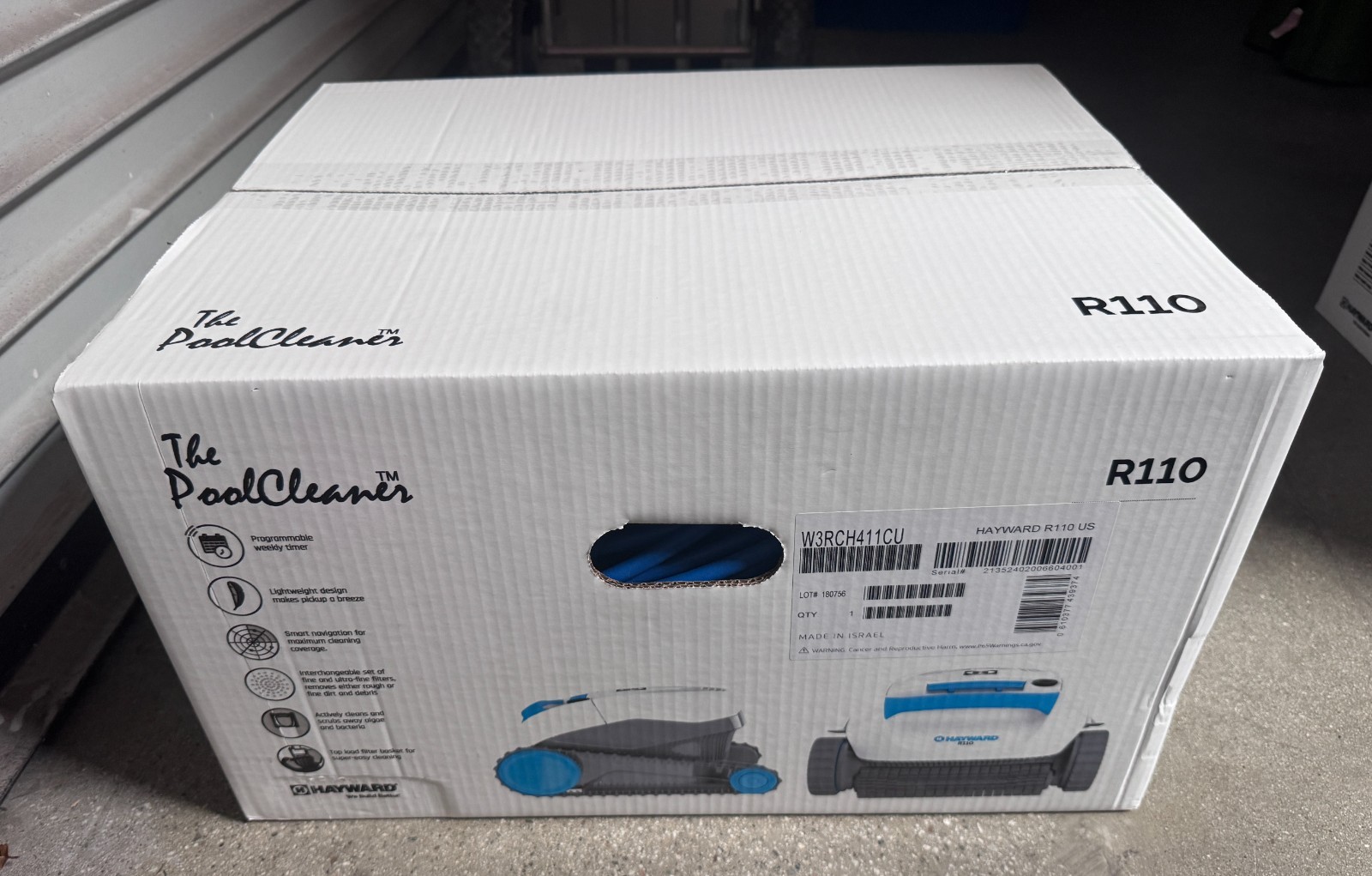 Hayward The Pool Cleaner R110 Robotic Cleaner (2024 New) – Top Loading Easy Clea