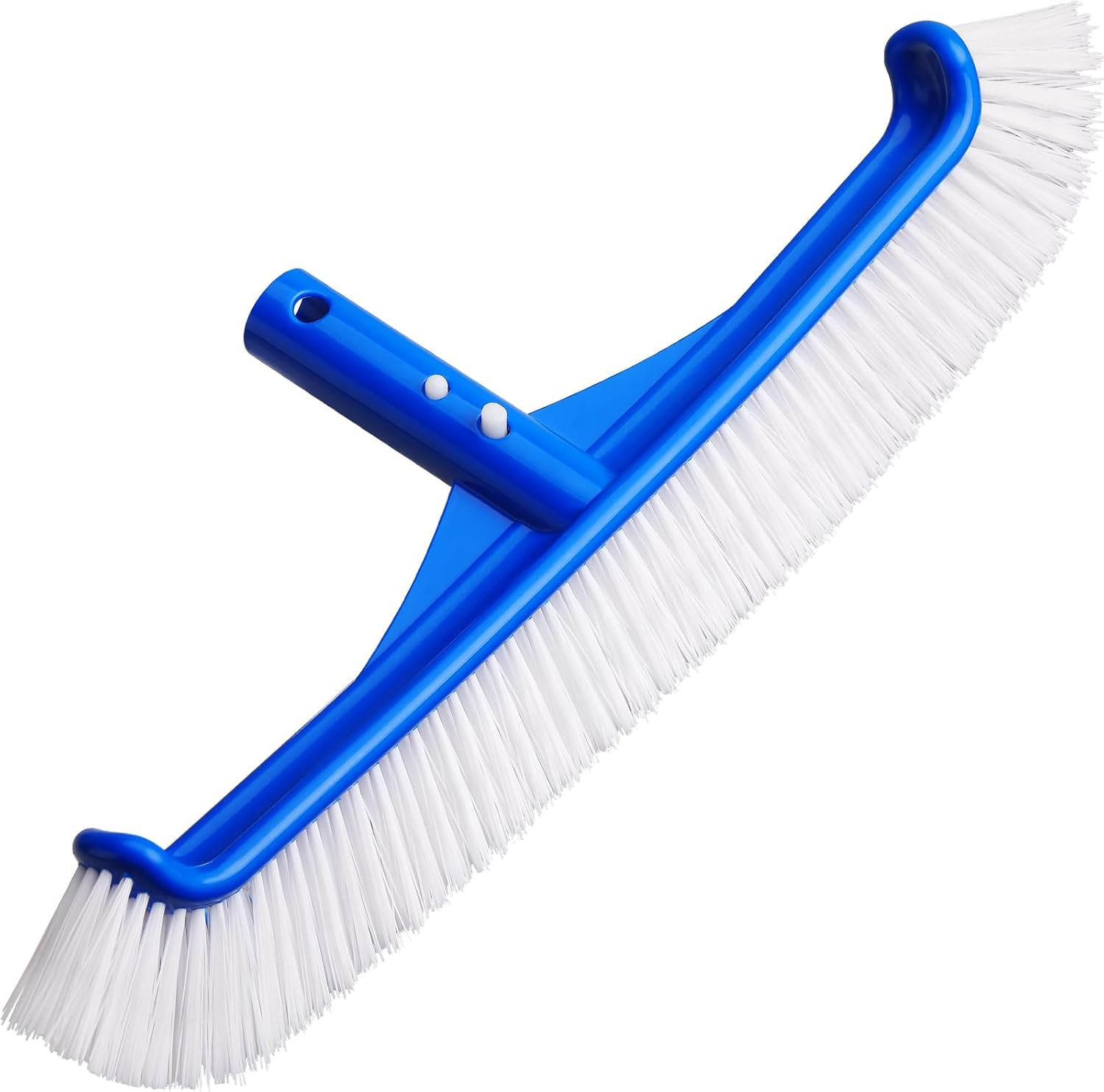 Pool Brush – 17″ Pool Brush Head for Cleaning Pool Walls, Curved Ends High-Effic