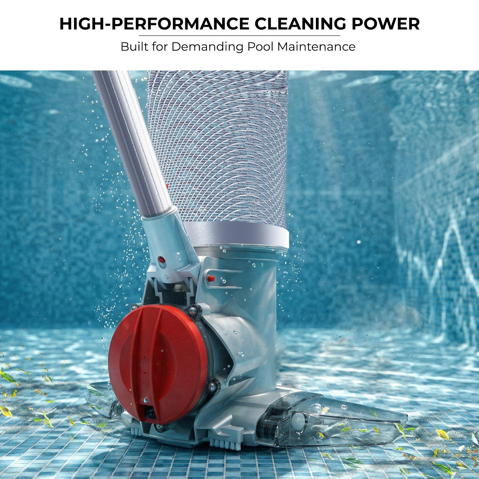 Voltera 90 Cordless Rechargeable Heavy Duty Handheld Pool Vacuum Cleaner with