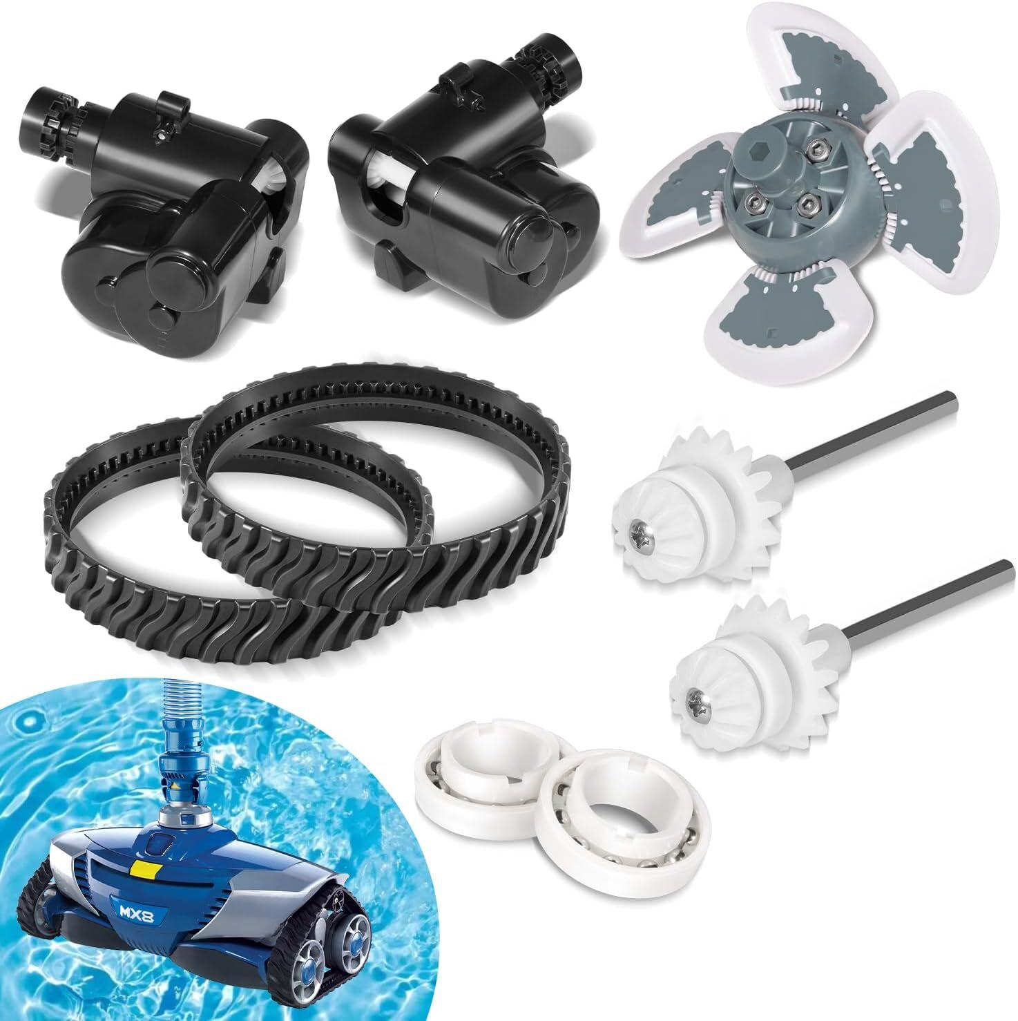 Barracuda MX8 Tune Up Rebuild Kit for Zodiac MX8 Elite MX6 Pool Cleaner R0796200