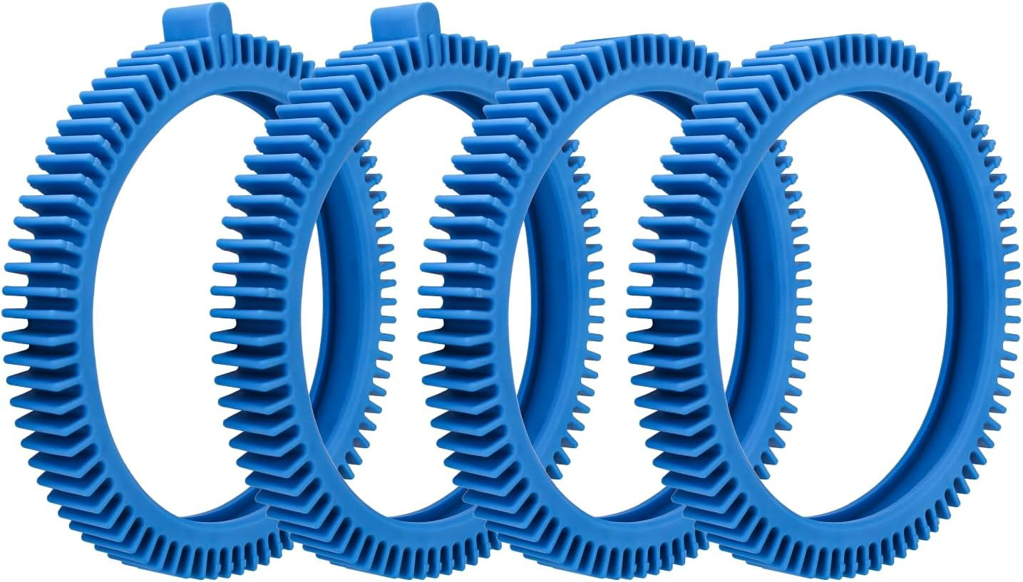 Pool Cleaner Tires, Blue Front and Rear Tires Combo Kit Compatible with Hayward