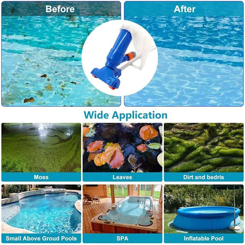 Swimming Pool Spa Suction Vacuum Head Cleaner Cleaning Kit Pool Accessories Tool