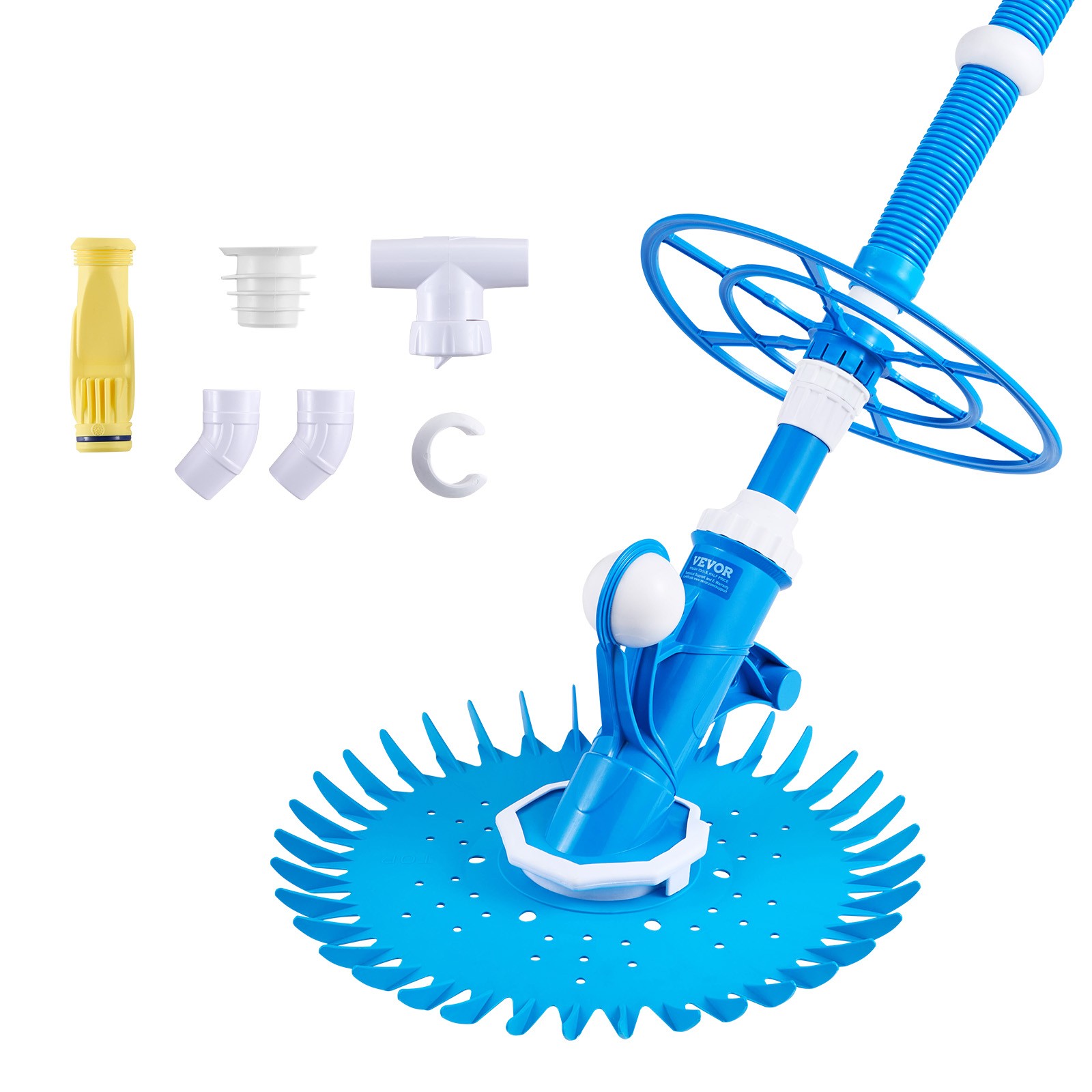Uimoso Suction Pool Cleaner Vacuum Cleaner 12 Hoses for In/Above-ground Pool