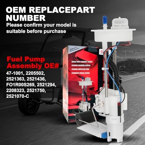 Fuel Pump Assembly Compatible with Polaris RZR 900/900 EPS/900 S 47-1001