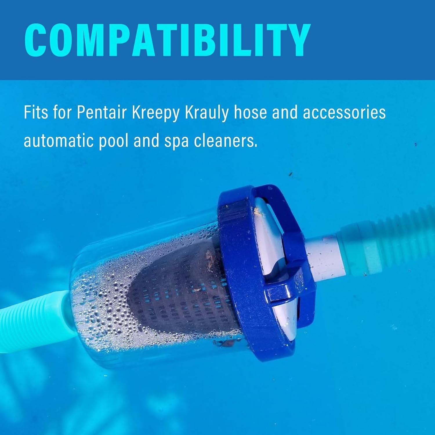 K21241B Female/Female Hose Section for Pentair Kreepy Krauly Cleaner | 4-Inch Po