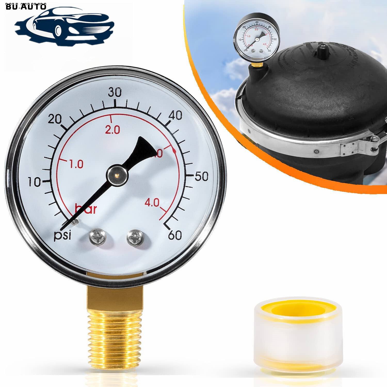 for Paramount Caretaker Cleaning Water Valve Pressure Gauge 005-302-3590-00