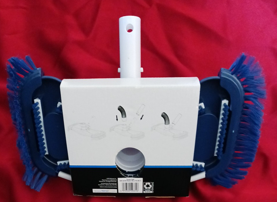 lot 3pcs Pool MAINSTAYS 20″ 2-IN-1 Leaf Skimmer Rake Vacuum Head 20″ Wall Brush