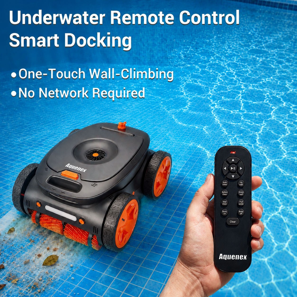 Robotic Pool Cleaner, Cordless Pool Vacuum for Inground Pools,APP&Remote Control