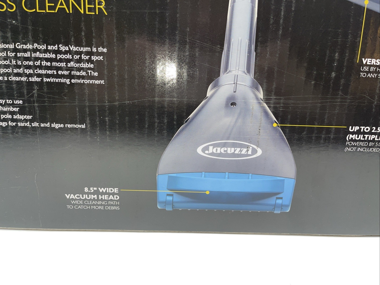New NIB Jacuzzi JPV100 Pool and Spa Cordless Vacuum Cleaner Professional Grade
