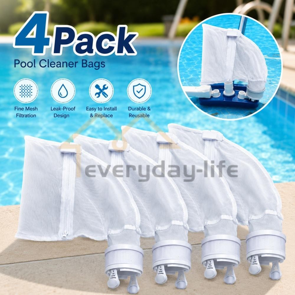 4x Pool Cleaner All Purpose Filter Bag K16 Replacement Fits for Polaris 280 480