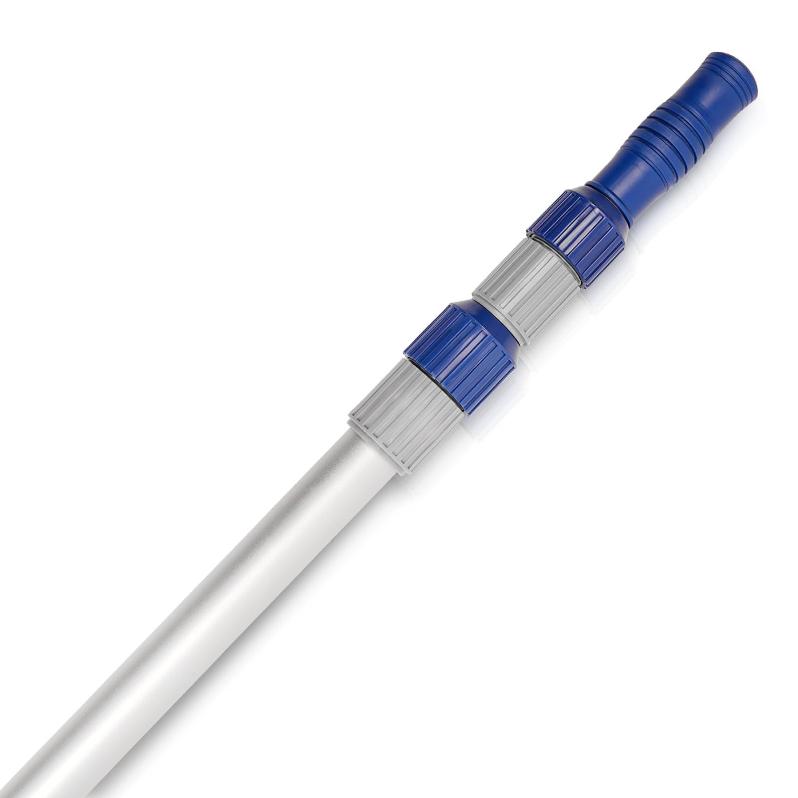 12FT Adjustable Telescopic Pool Cleaning Pole – Aluminum Skimmer Net & Vacuum To