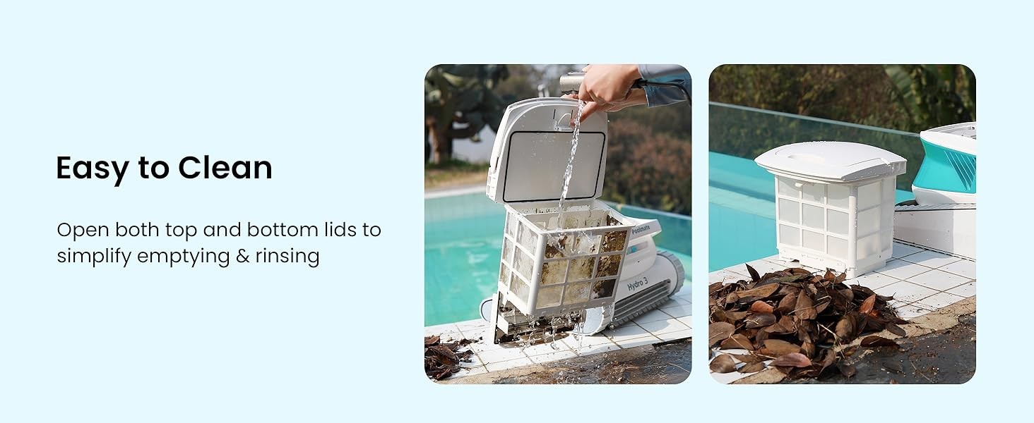 AIPER Cordless Robotic Pool Cleaner Vacuum Auto Parking Above Ground Flat Robot