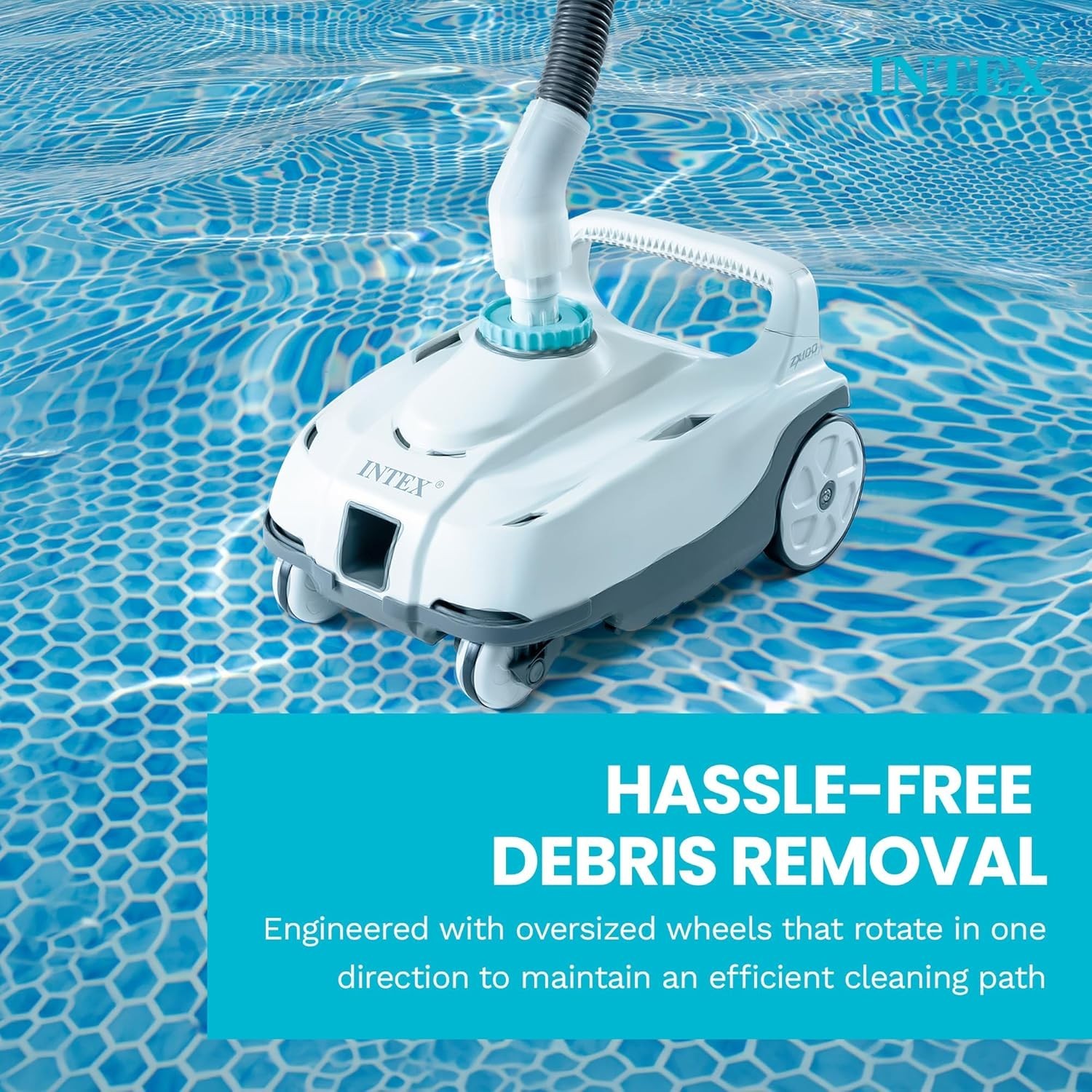 INTEX 28006E ZX100 Pressure-Side Above Ground Automatic Pool Cleaner