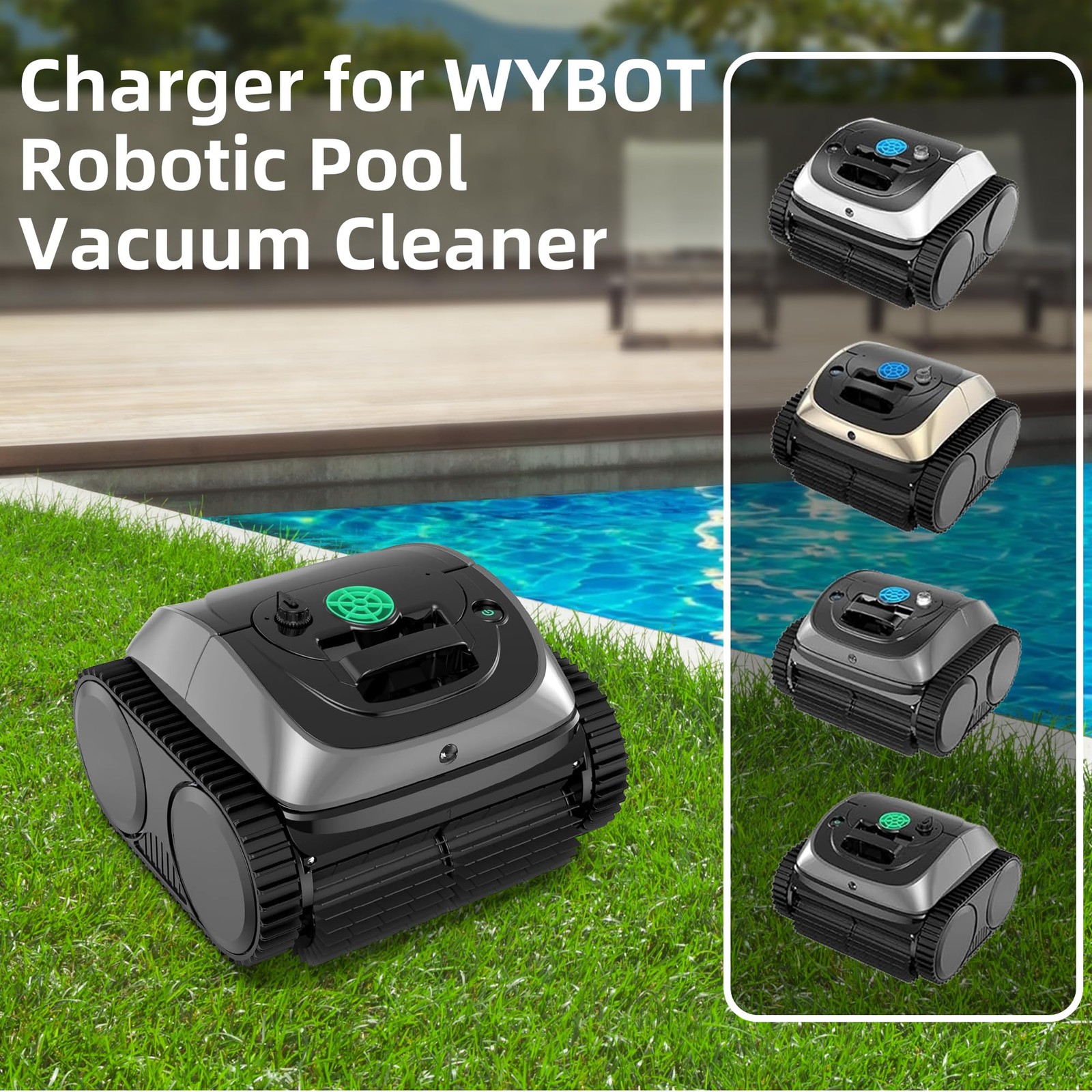 Robotic Pool Vacuum Charger, Compatible Power Cord for Cordless Cleaners