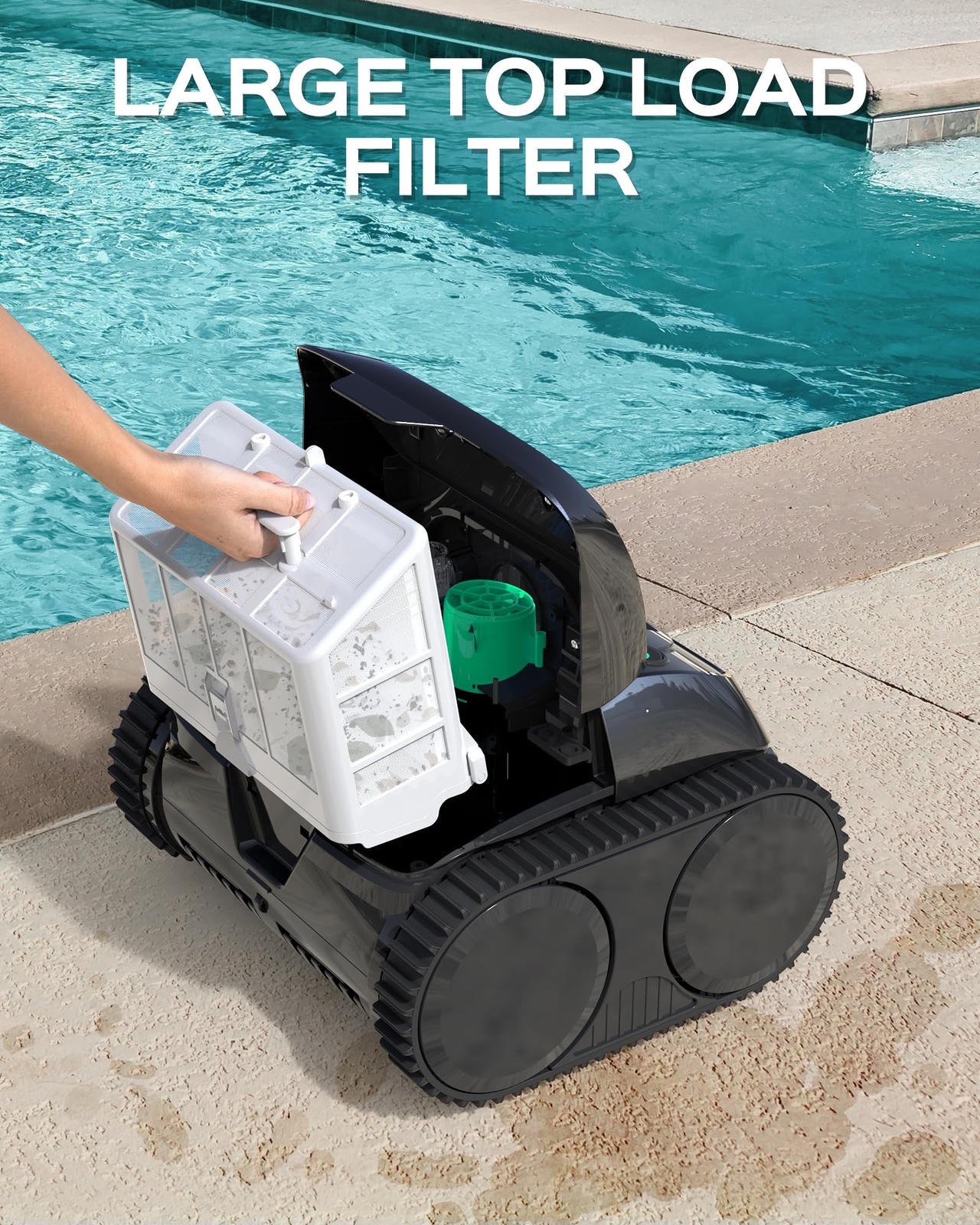 WYBOT C1 Pool Cleaner Wall Climb Cordless Robotic Pool Robot Inground Pools Hot