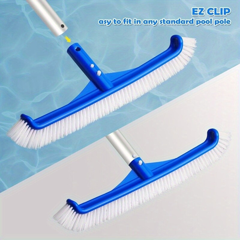 17 Inch Swimming Pool Brush Portable Design for Cleans Walls, Tiles & Floors