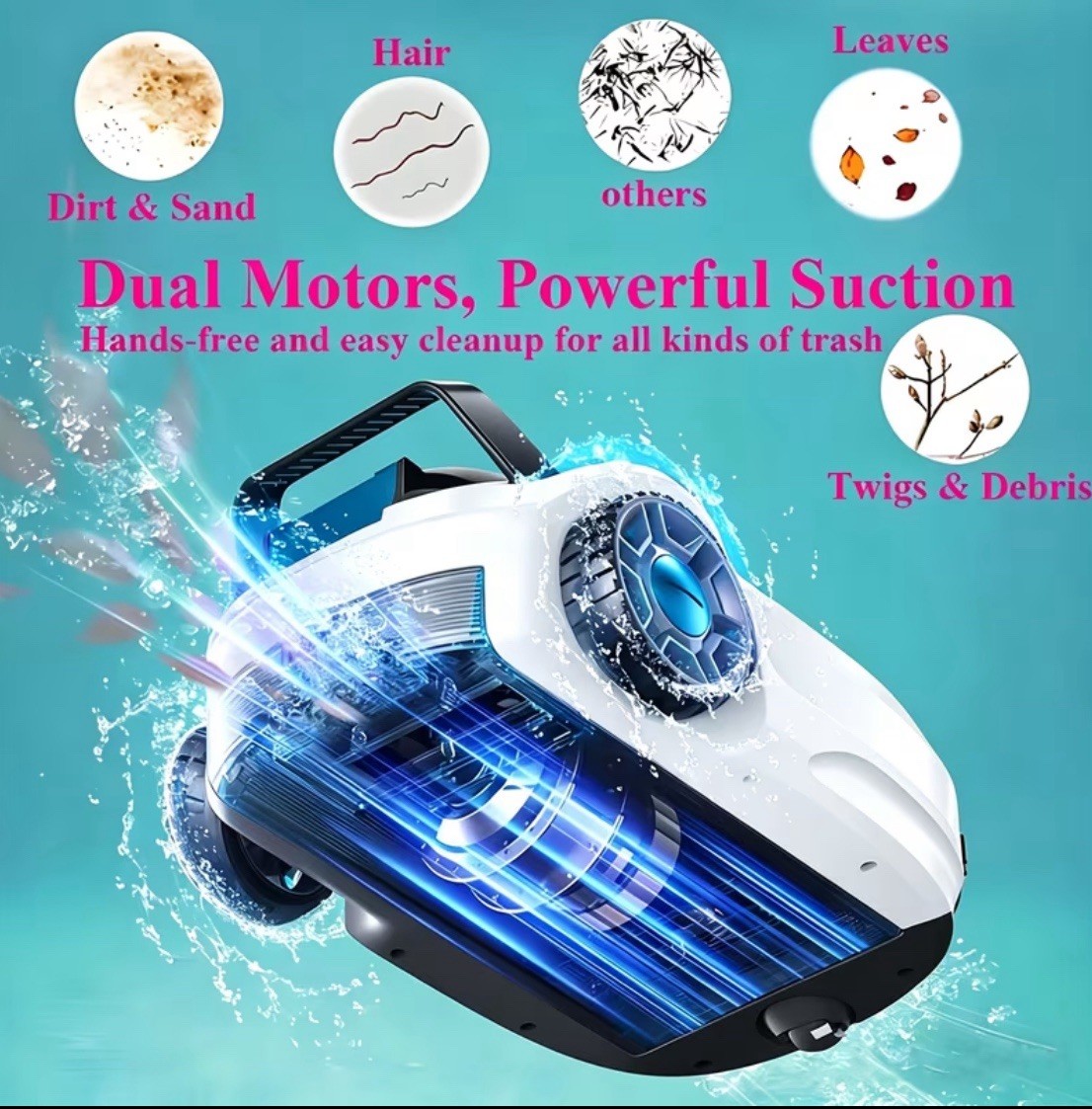 ✅ Scuba SR1 Wall Climbing Robotic Pool Cleaner for In-Ground Pools