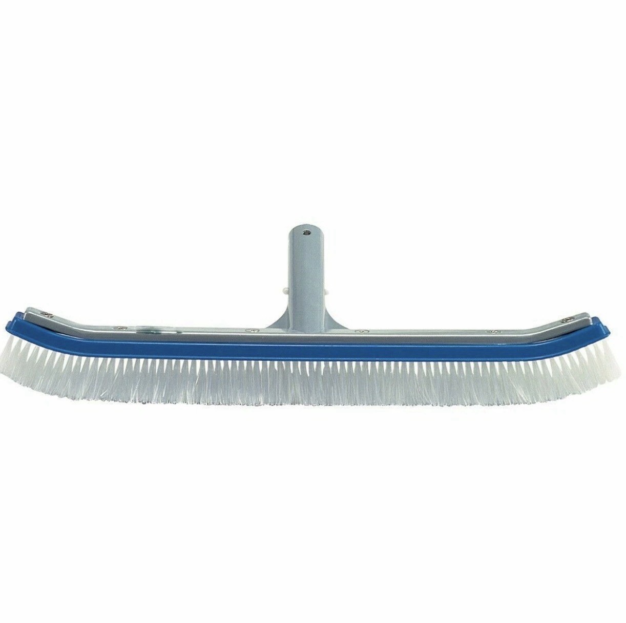 New Blue 18″ Curved Wall Brush Aluminum For Swimming Pool Vinyl, Fiberglass