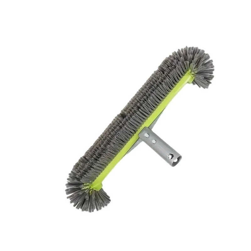 17.5″ Heavy Duty Aluminum Pool Brush Head with 7 Rows Nylon Bristles for Pool Wa