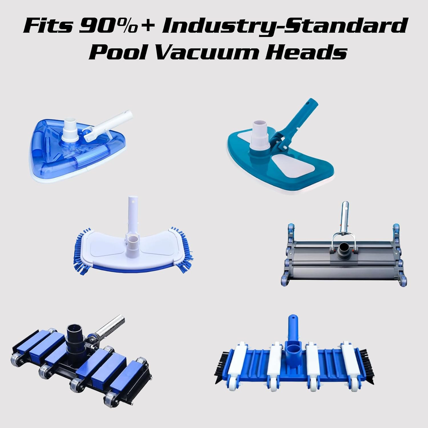 5Pcs Pool Pole Clips – 304 Stainless Steel Double Locking Clips | V-Shaped Rustp