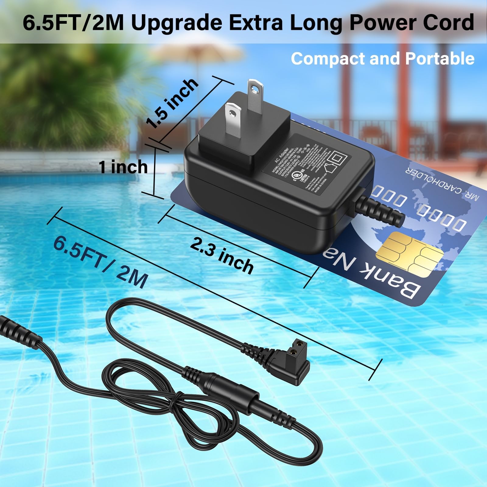 12.6V 1A Pool Vacuum Charger Fit for Aiper Seagull 600 SE 800 Cordless Roboti…