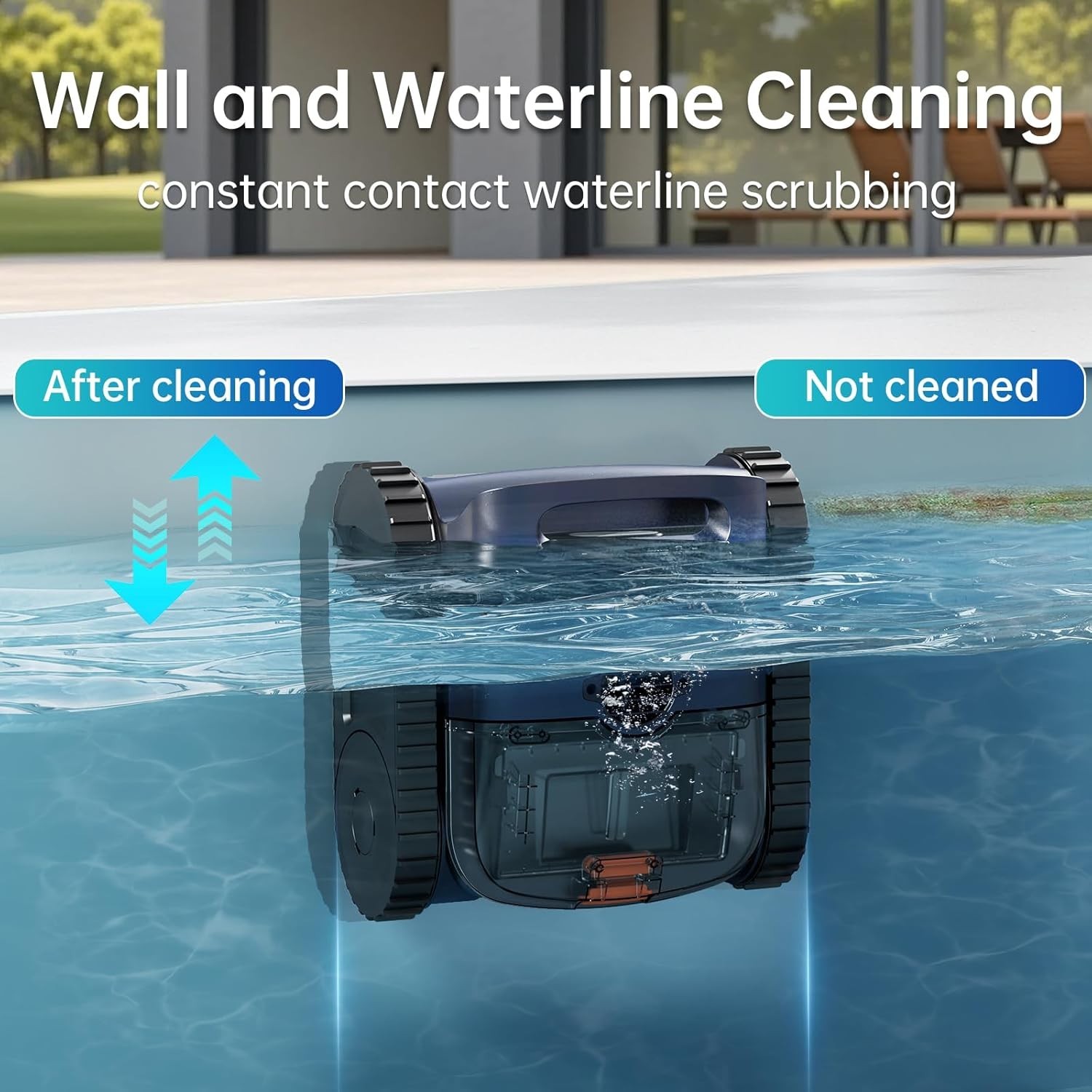 Robotic Pool Cleaner for Pool Wall Climbing/Waterline Cleaning Pool Vacuum Robot