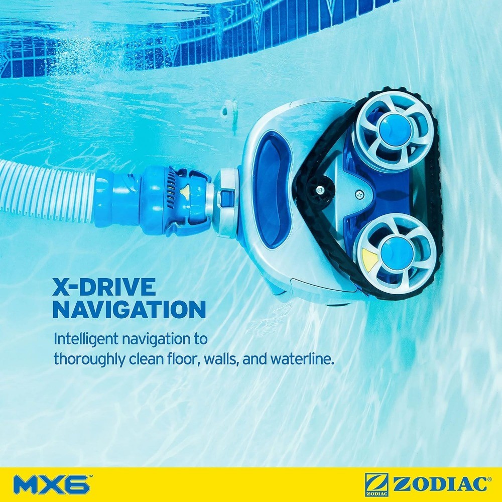 Zodiac MX6 Suction-Side In-Ground Pool Cleaner, Cyclonic Suction and X-Trax