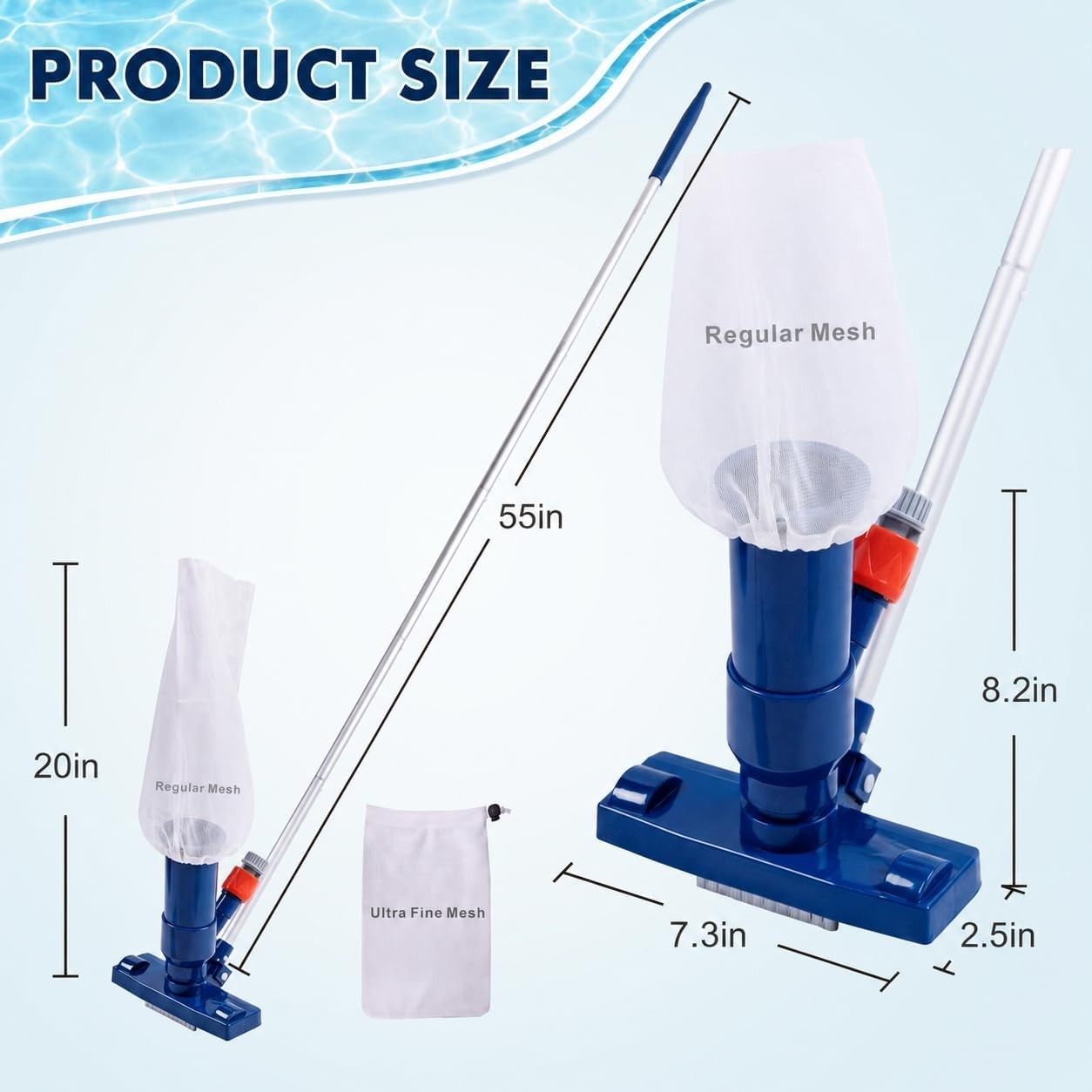 Water-Powered Pool Vacuum Cleaner – Ideal for Above Ground Pools and Spas