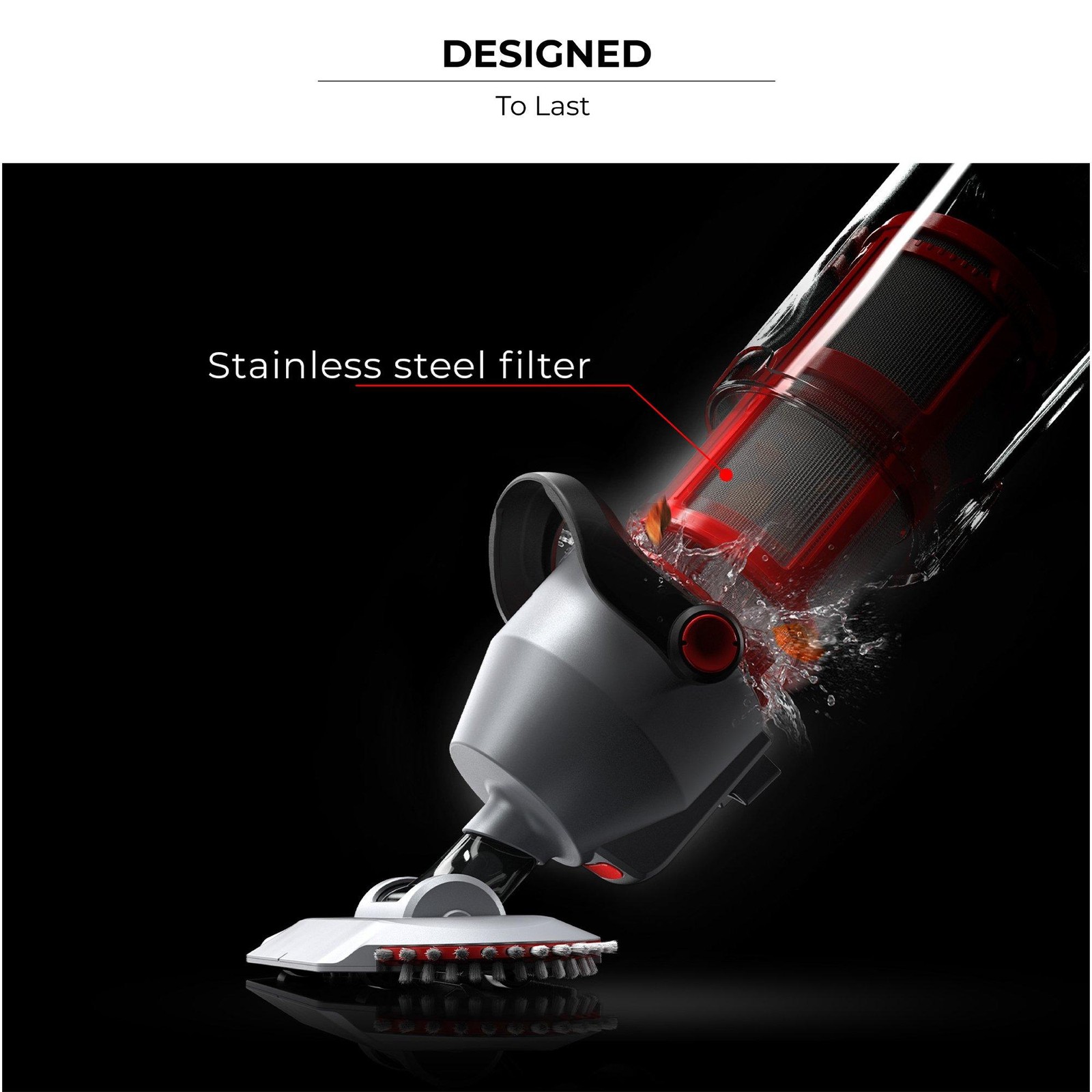 Voltera 58 Cordless Rechargeable Hi-Efficiency Handheld Pool Vacuum Cleaner