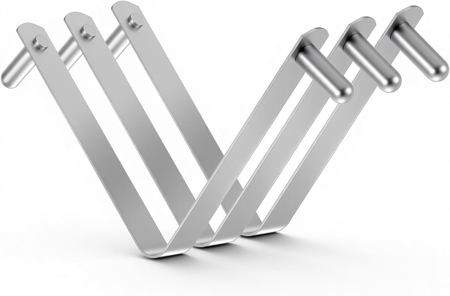 3 Pcs Pool Pole Clips,Stainless Steel Pool Brush Clip Pools Brush V-Shaped Clip