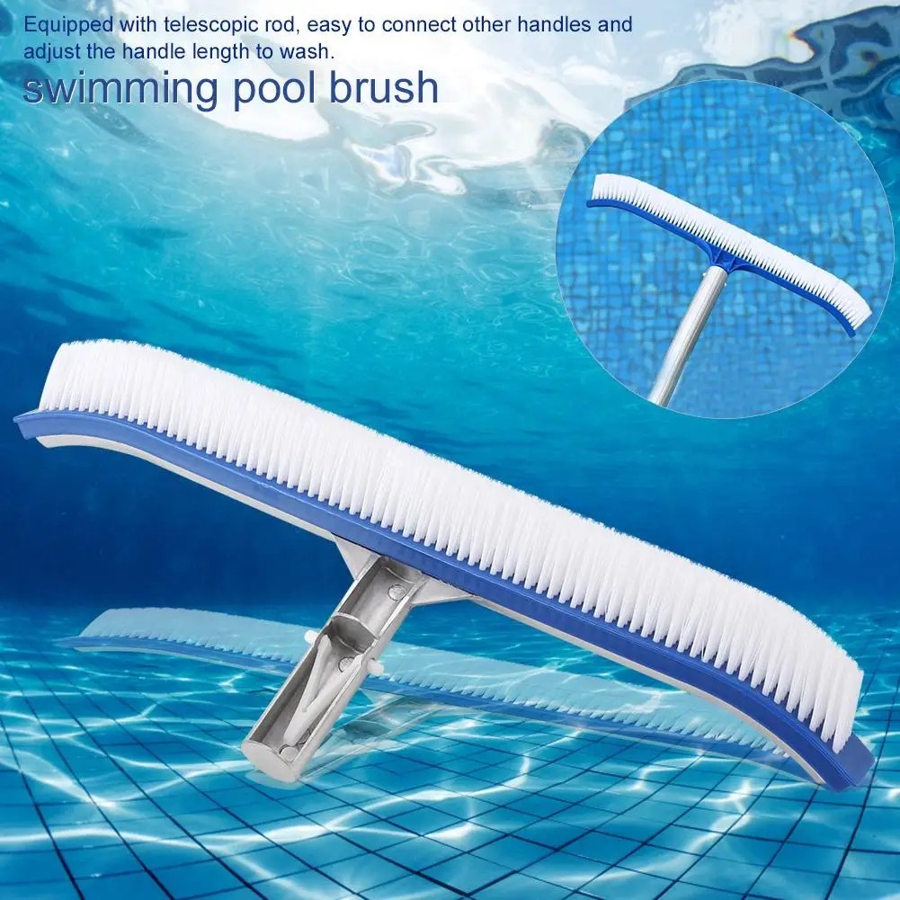 Professional Heavy Duty 18″ Swimming Pool Floor Wall Cleaning Brush Head Tool