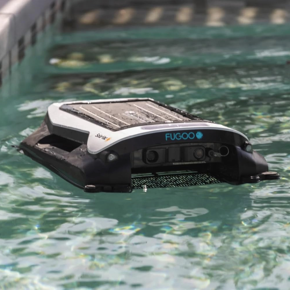 Fugoo SolarVac FSV100 – Solar Powered Cordless Pool Vacuum Cleaner with App