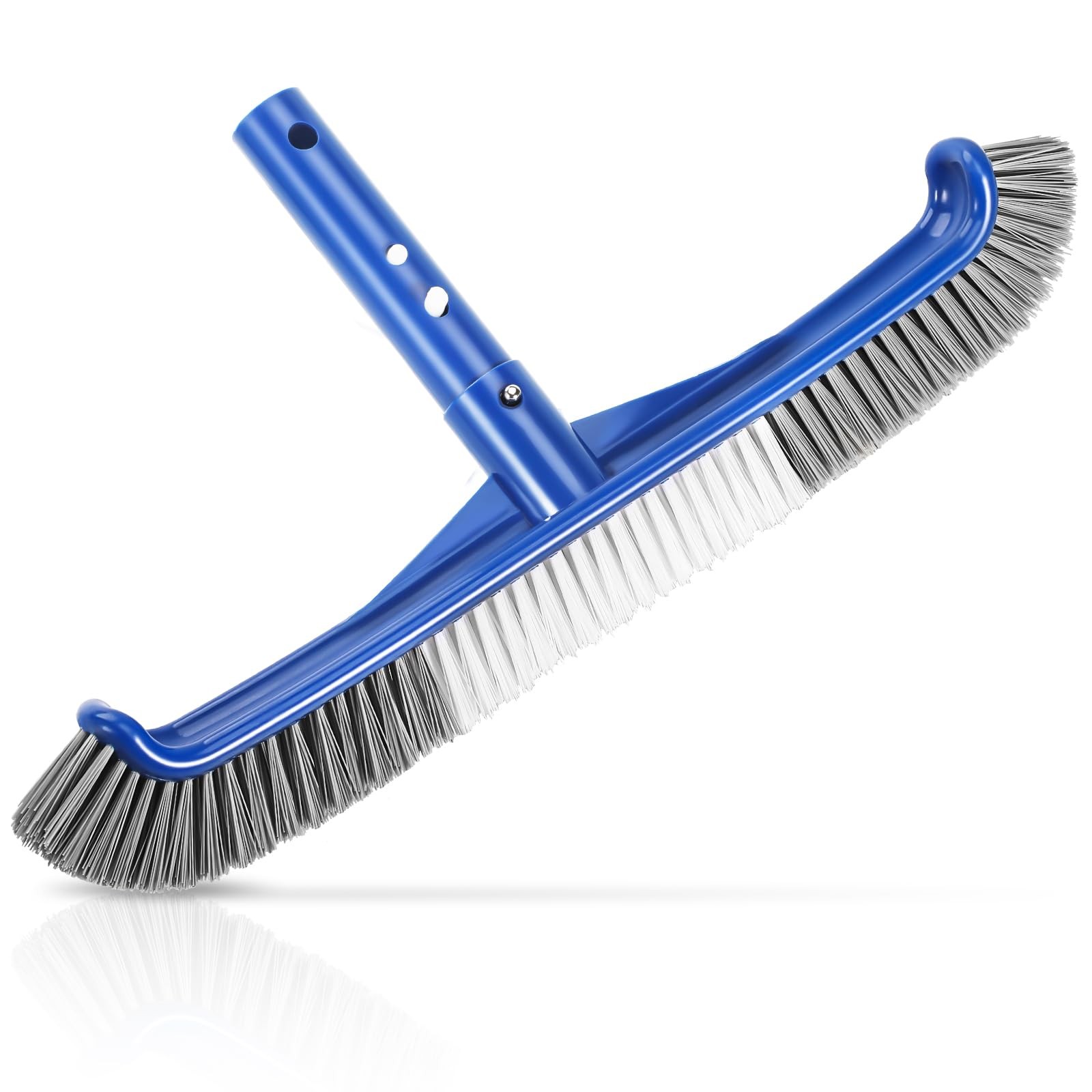 Pool Brush Head, Scrub with Premium Nylon 3x3x17 inches, Blue