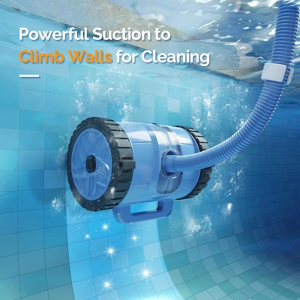 2025 Upgrade Automatic Pool Vacuum Cleaner Wall-Climbing Suction Side