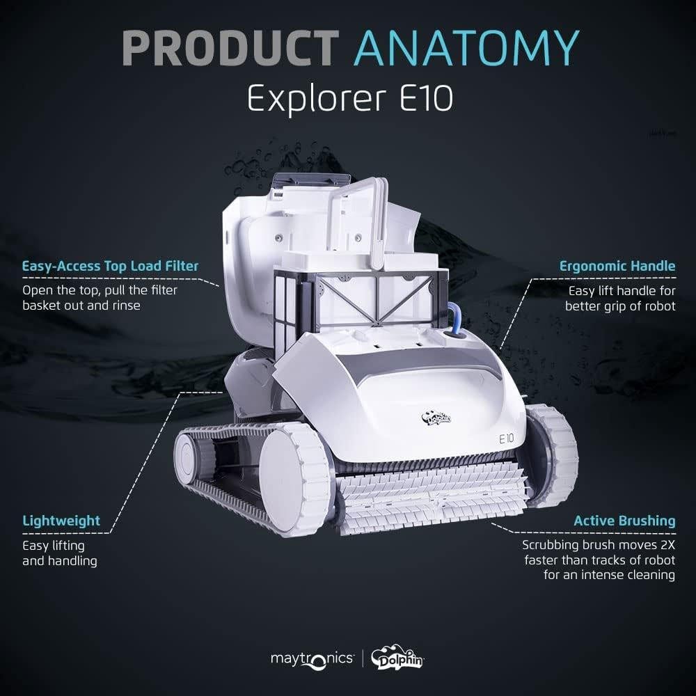 Dolphin E10 Above Robotic Ground Pool Cleaner (99996133-USF)